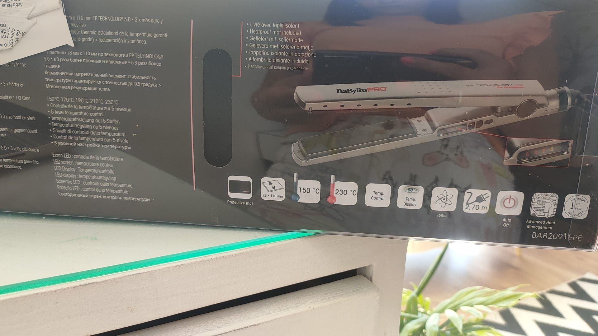 Nova! Prancha babyliss