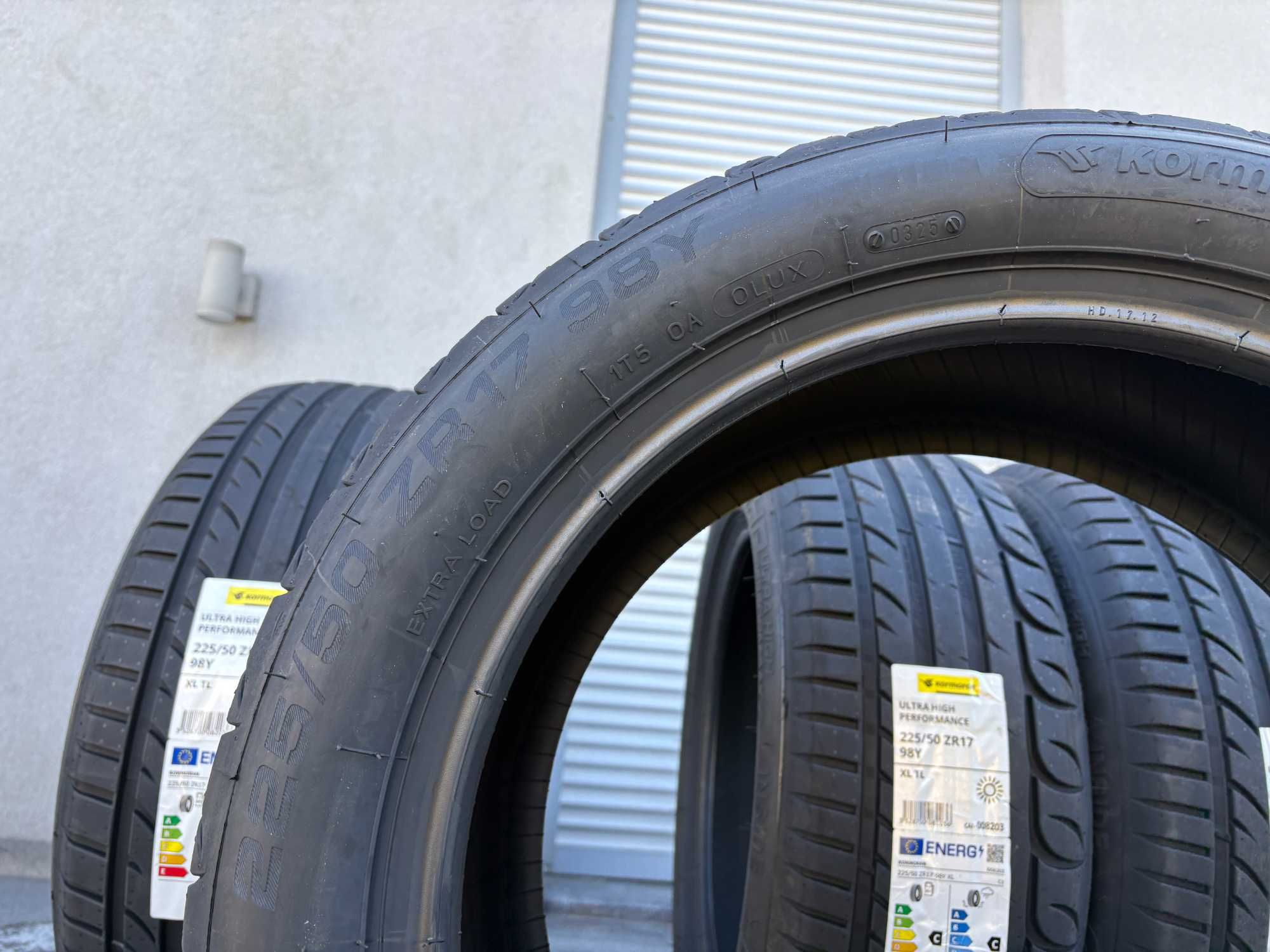 4szt letnie 225/50R17 Kormoran UHP prod. 2025 rok! 98Y XL C,C,72db