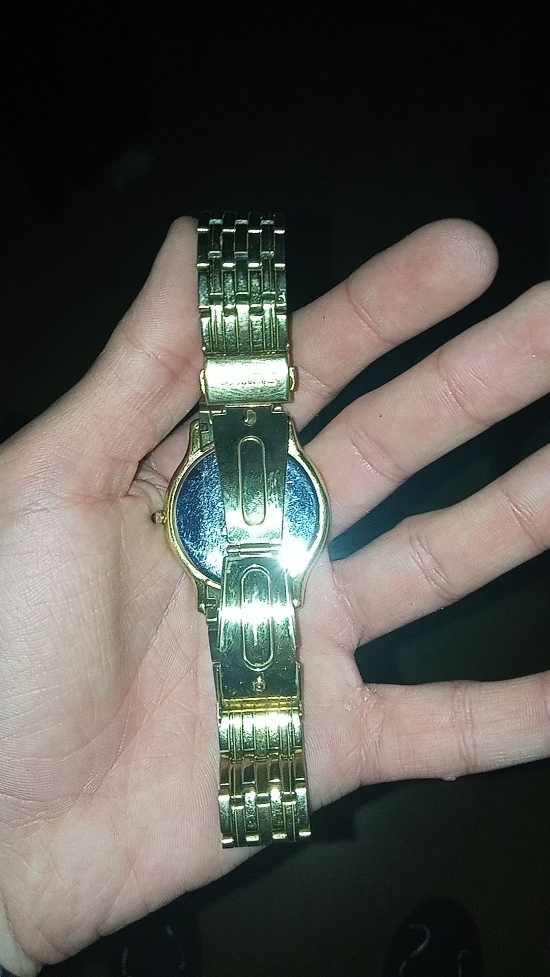 Złoty zegarek seiko