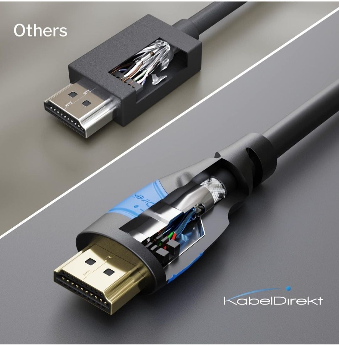 KabelDirekt – Kabel HDMI 4K i 8K – 1 m