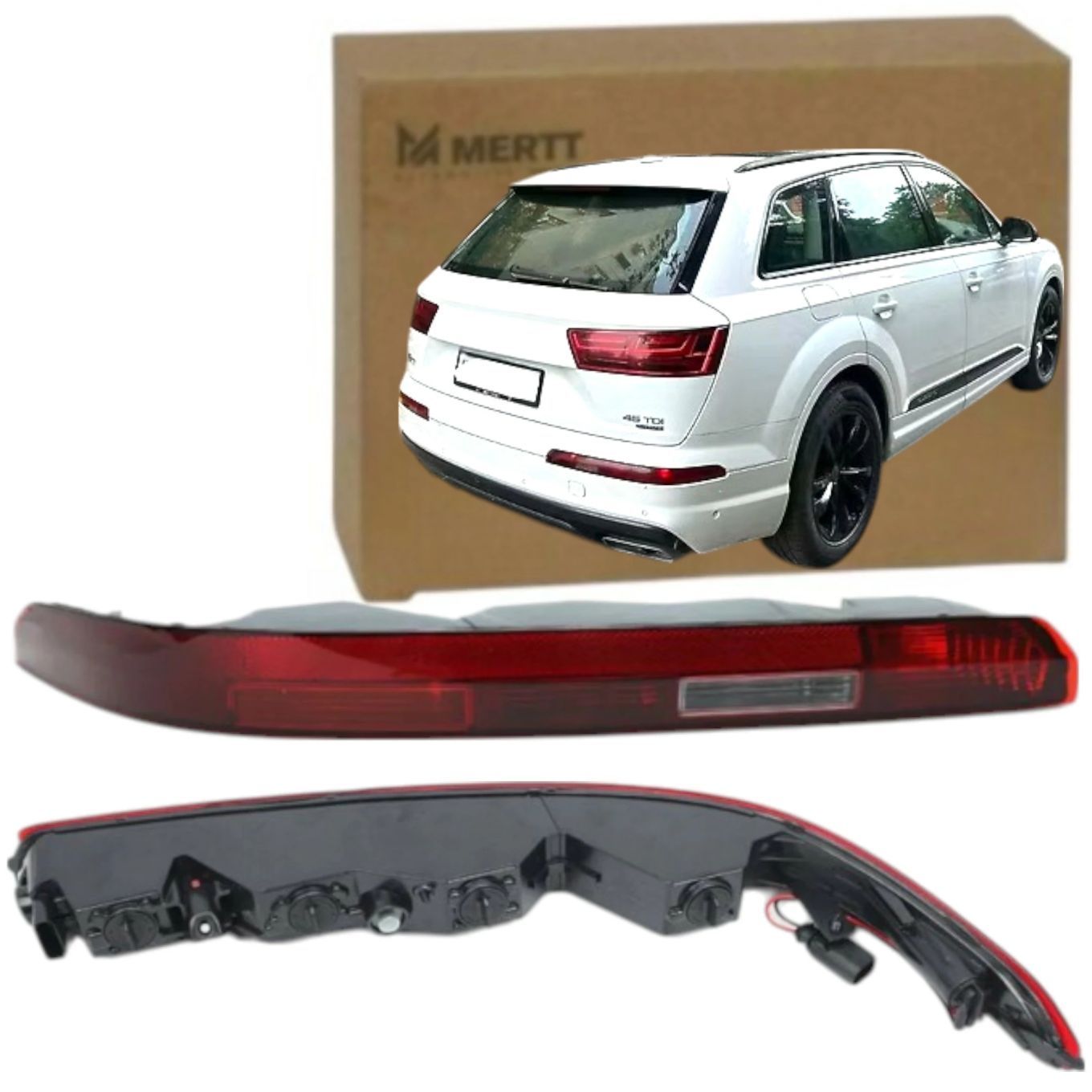 LAMPA TYLNA LEWA ZDERZAKA PRZECIWMGIELNA AUDI Q7 4L 2015-2020 4M0945095