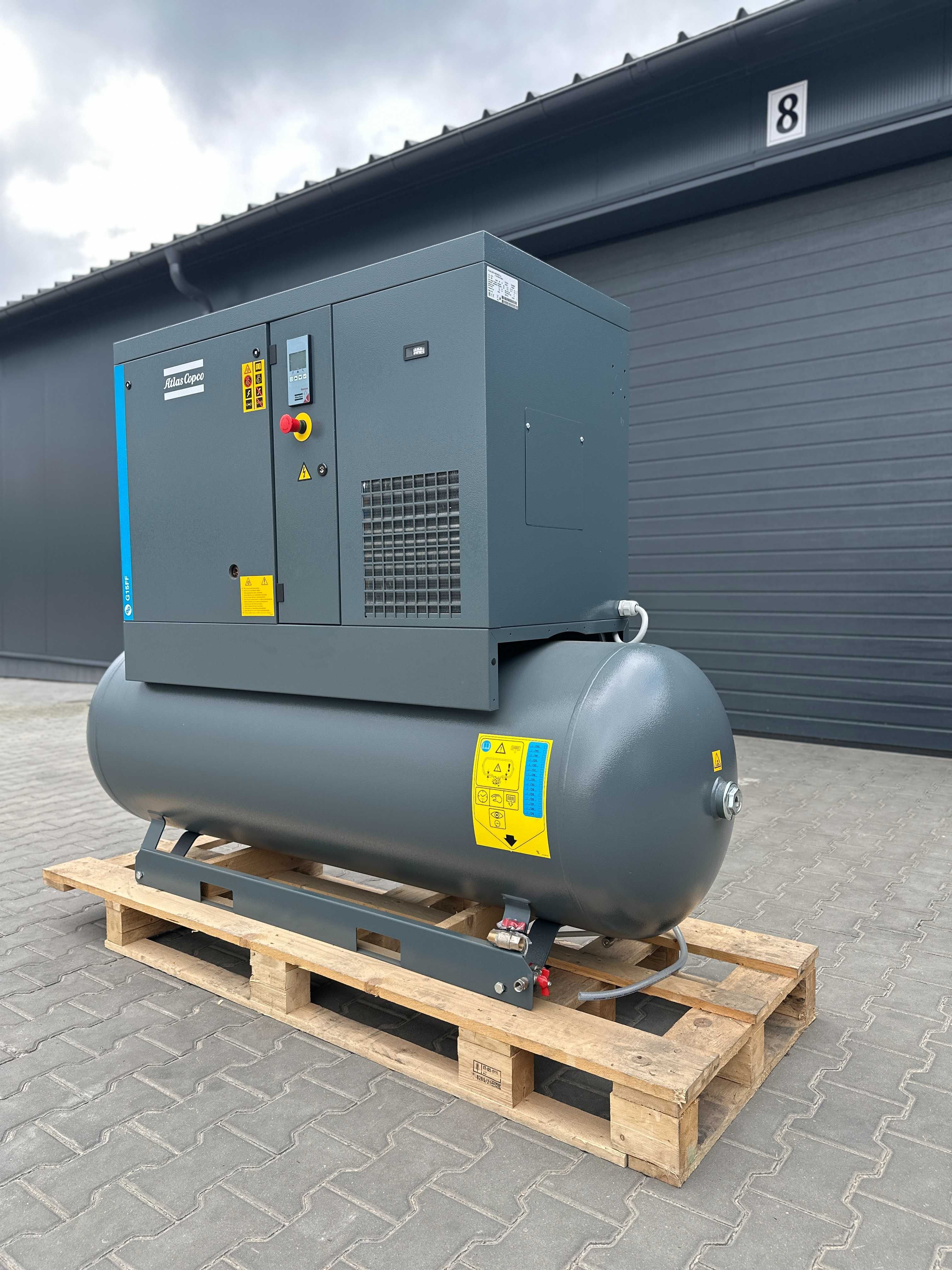 Kompresor śrubowy Atlas Copco G15FF fabrycznie NOWY
