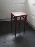 Taboret, stołek drewniany - PRL