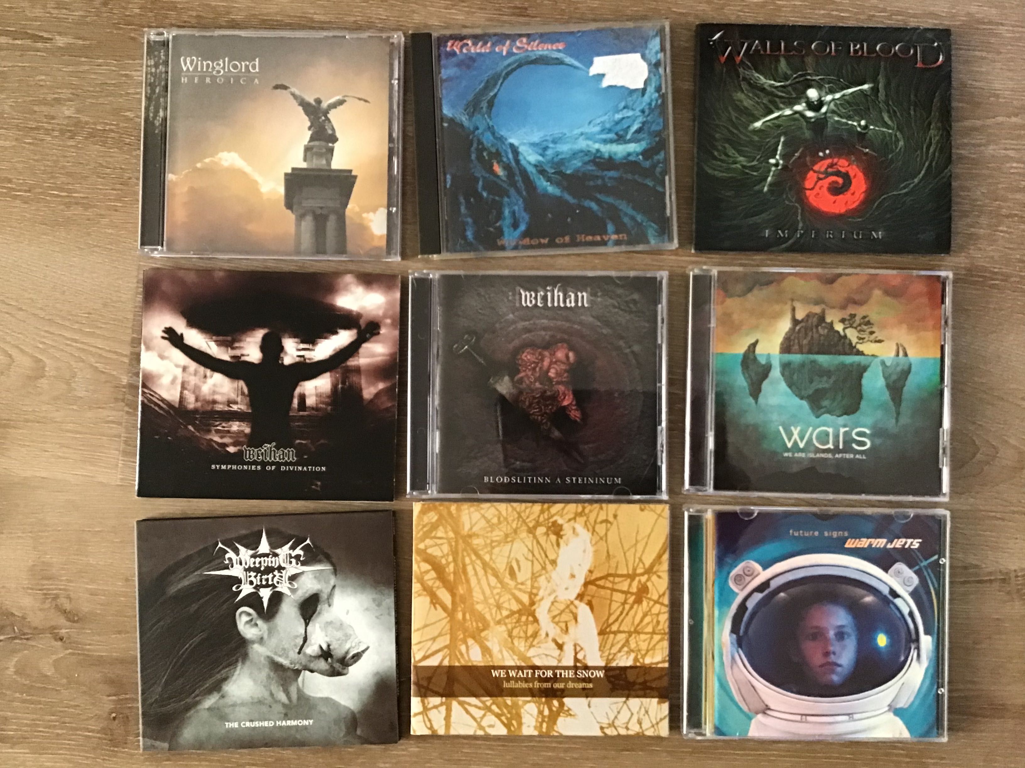CDs metal, rock letras U+V+ X + Y + Z Actualizada