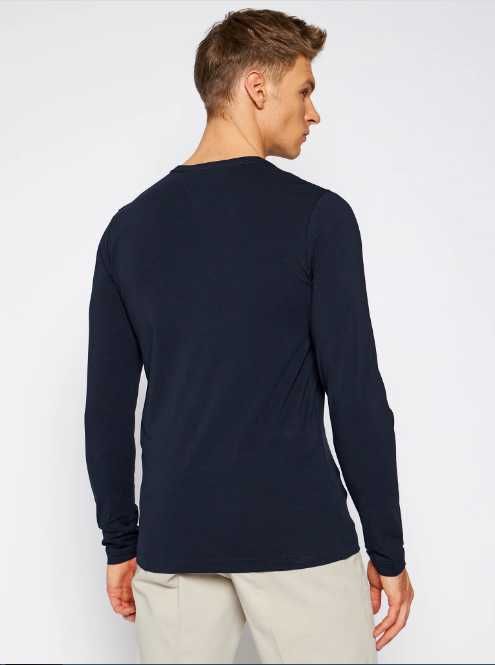 Longsleeve męski Tommy Hilfiger regular fit, niebieski M promocja