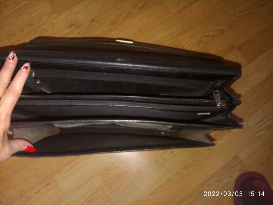 Teczka torebka dyplomatka  skóra