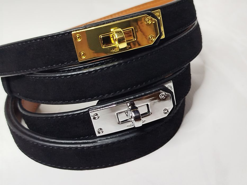 Тонкий жіночий ремінь ермес, модний шкіряний ремінь 2 см