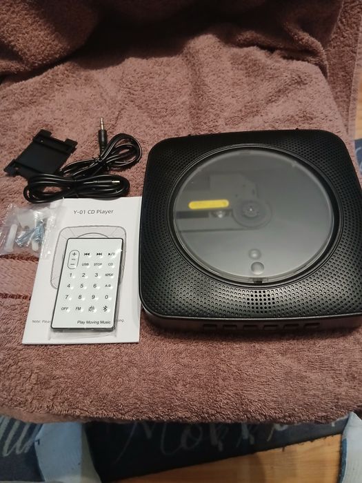 Przenośny odtwarzacz CD Bluetooth brak pilota nowy