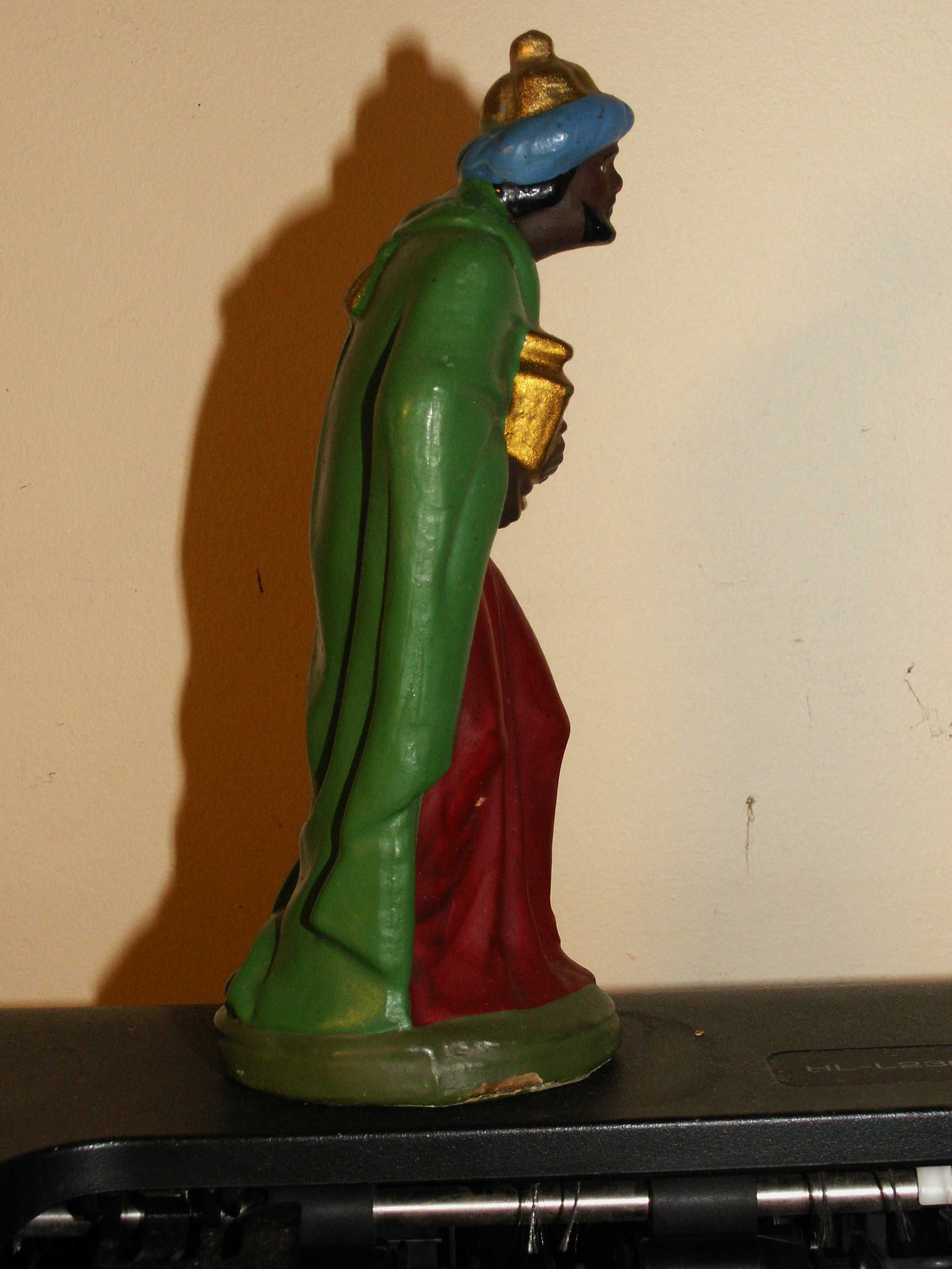 Stara Figurka do szopki bożonarodzeniowej Król z pap mache - szopka