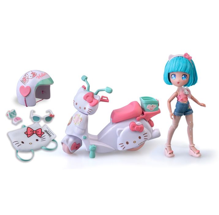 РІЗНІ 4SF Manga Dolls  Hello Kitty Красуня Пінк на скутері HKTF3000