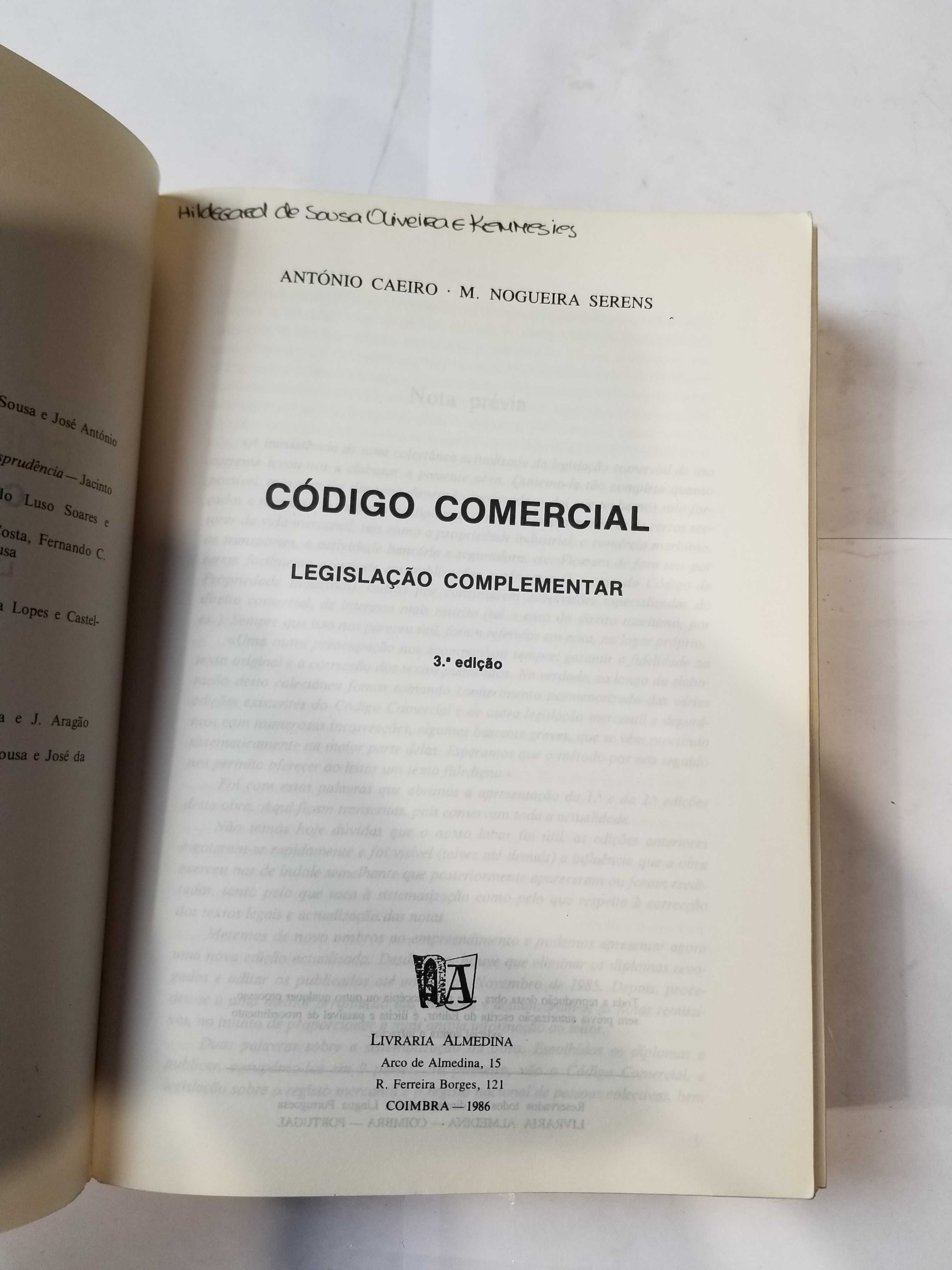 E1 - Livro - António Caeiro - Código Comercial