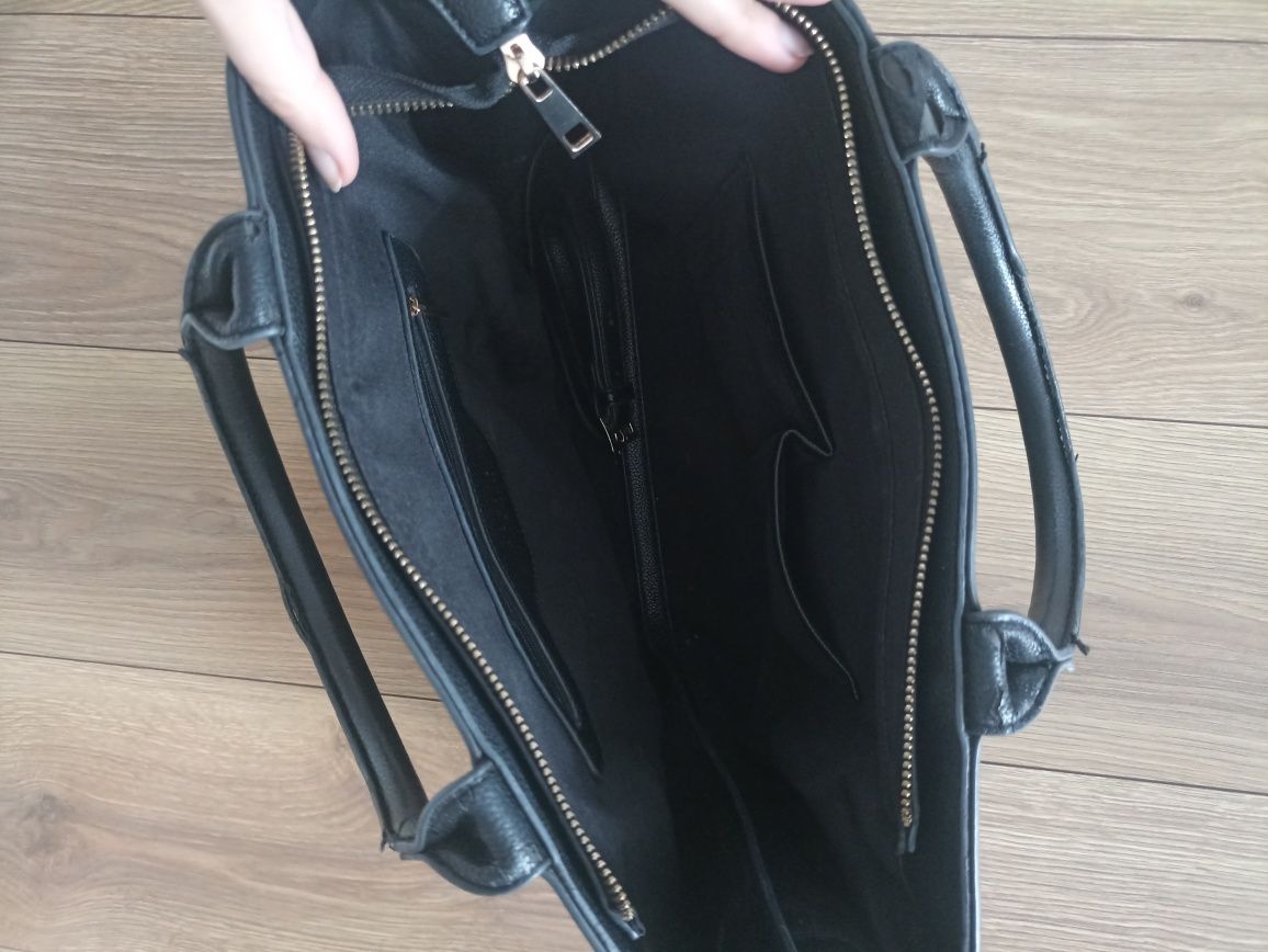 Torebka mohito shopper bag duża a4 czarna