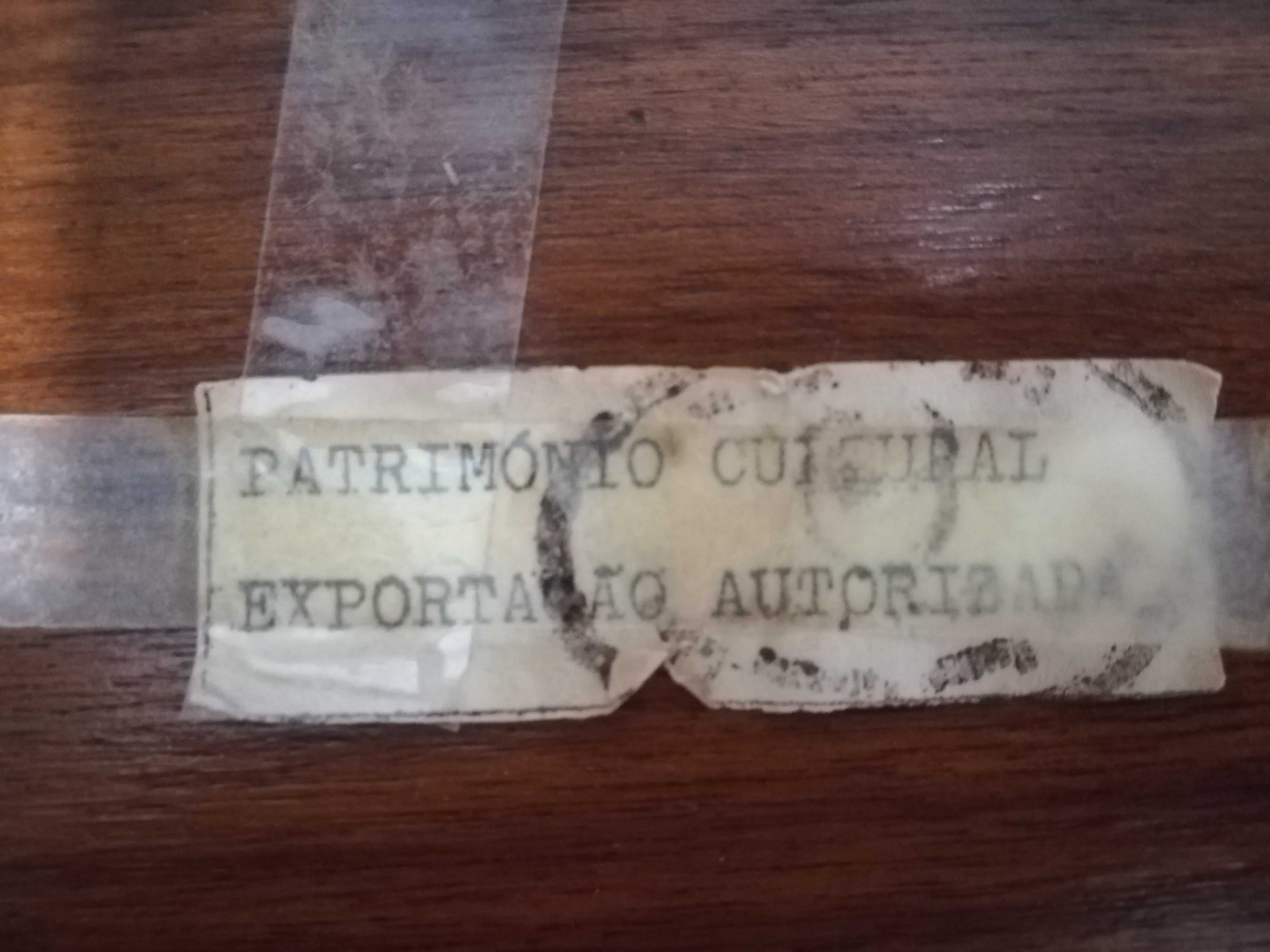 Óleo sobre tela com moldura de grandes dimensões