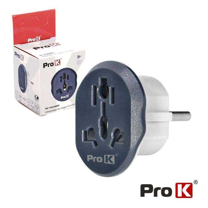 Ficha Adaptador Europa para Universal e Brasil EU Schuko