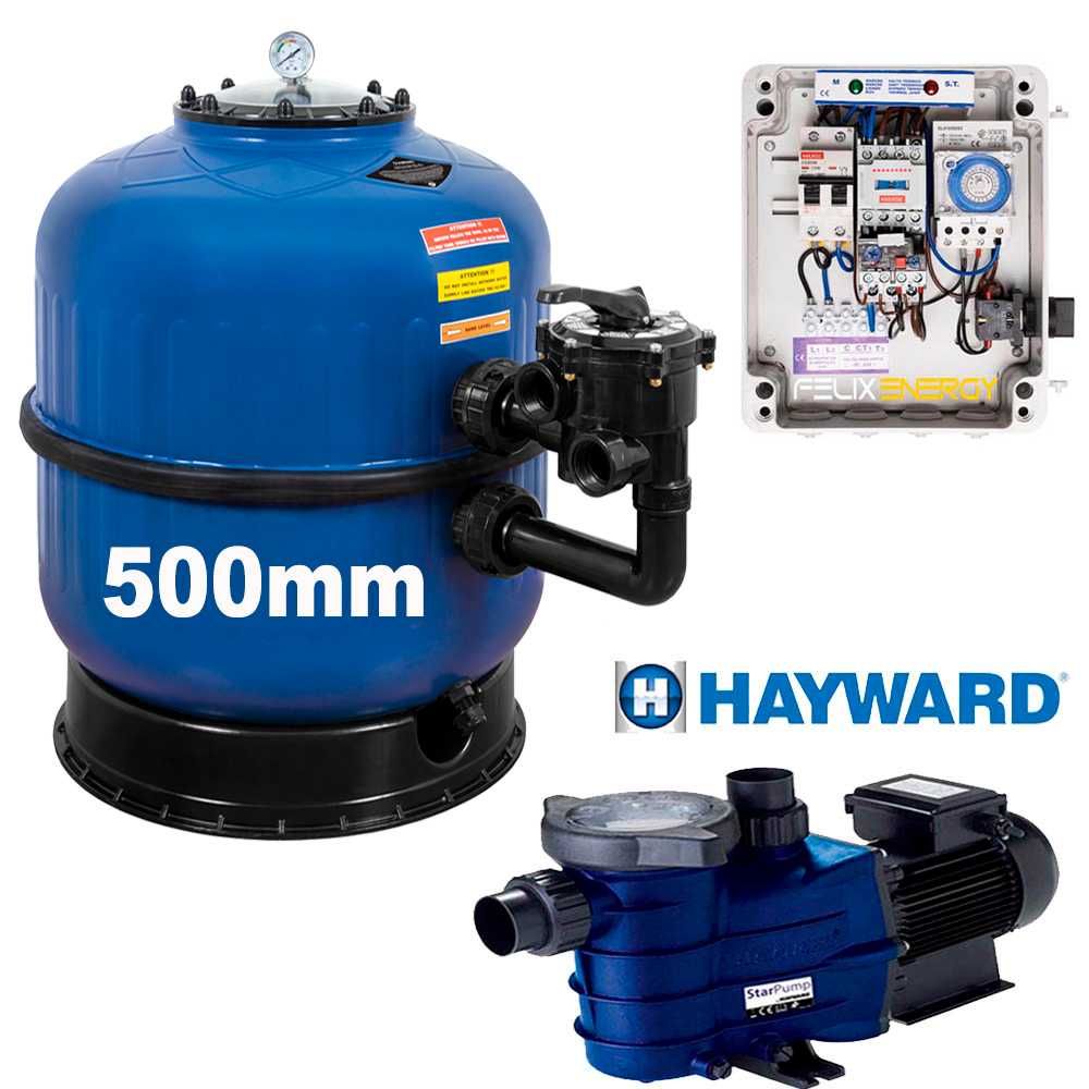 Kit Completo de Filtragem para Piscinas até 45m3