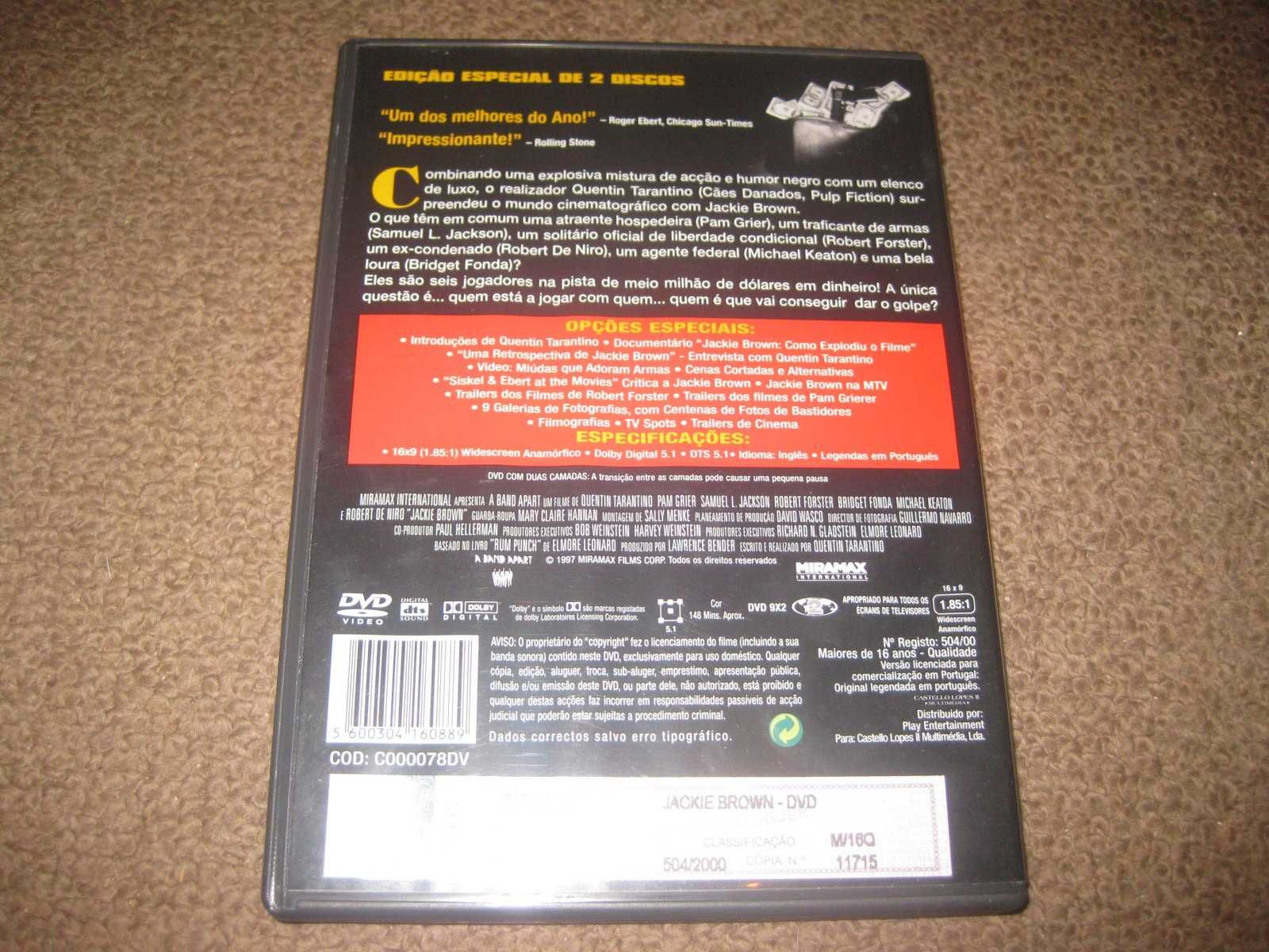 "Jackie Brown" de Quentin Tarantino/Edição Especial 2 DVDs