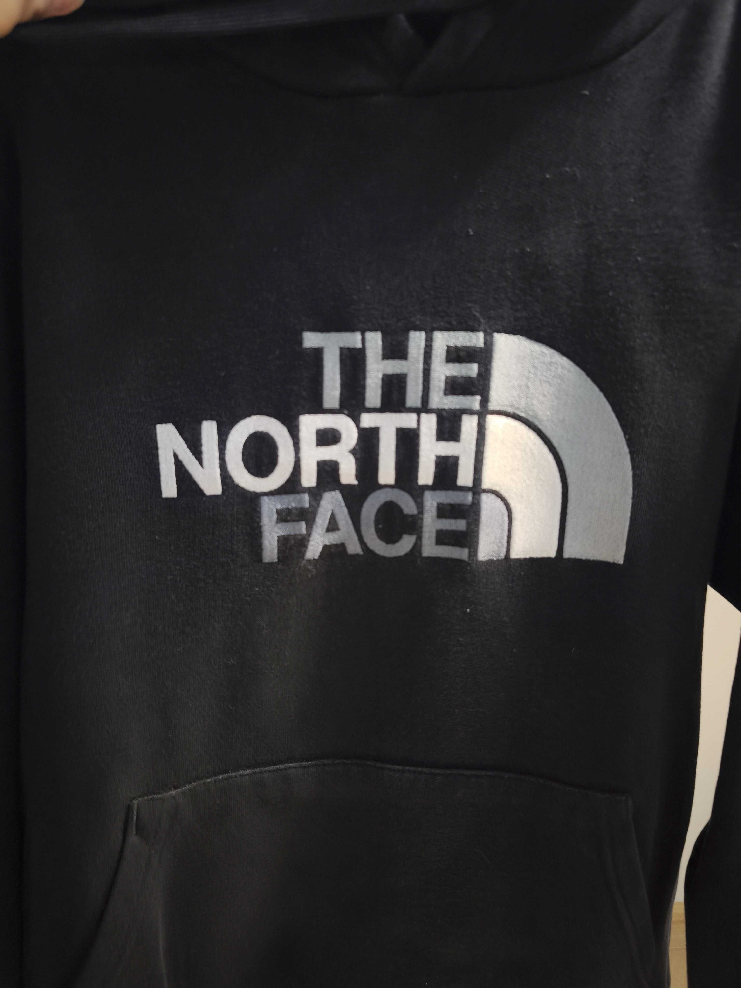 The North Face czarna bluza z kapturem logo S unisex