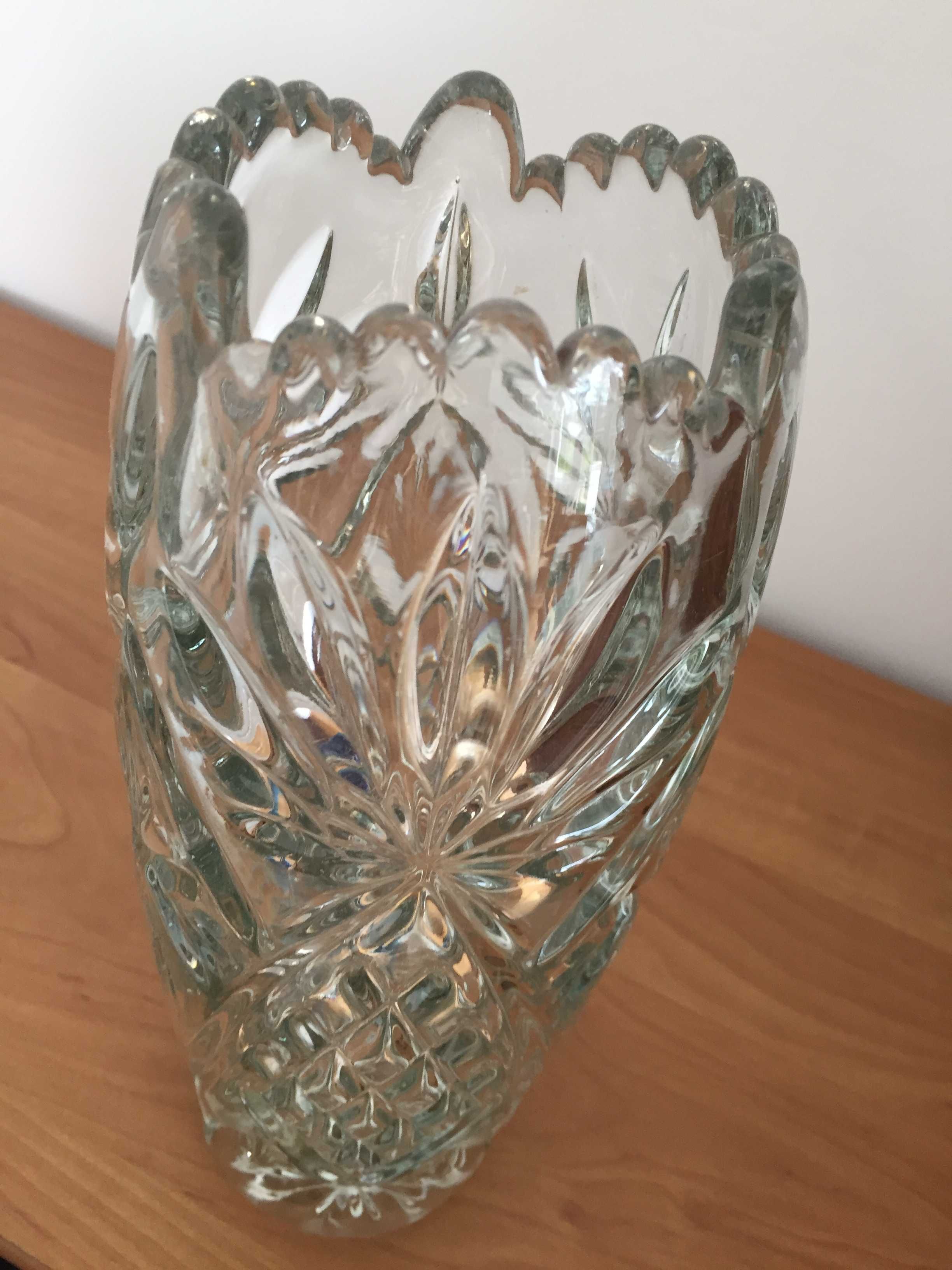 Stary wazon szklany Hortensja
