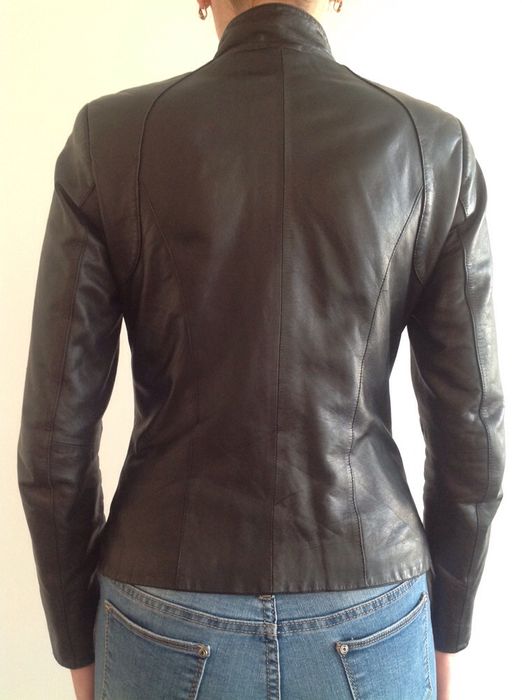 Пиджак кожаный, куртка. Размер S