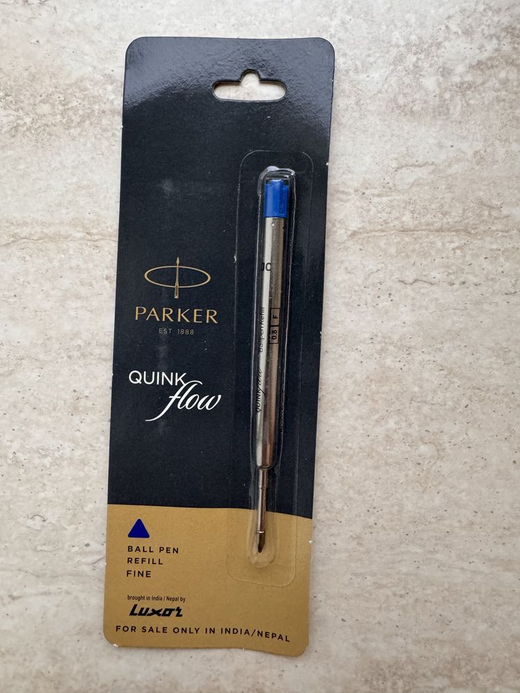 Ручка Parker Jotter та стержень до них, чорна, синя