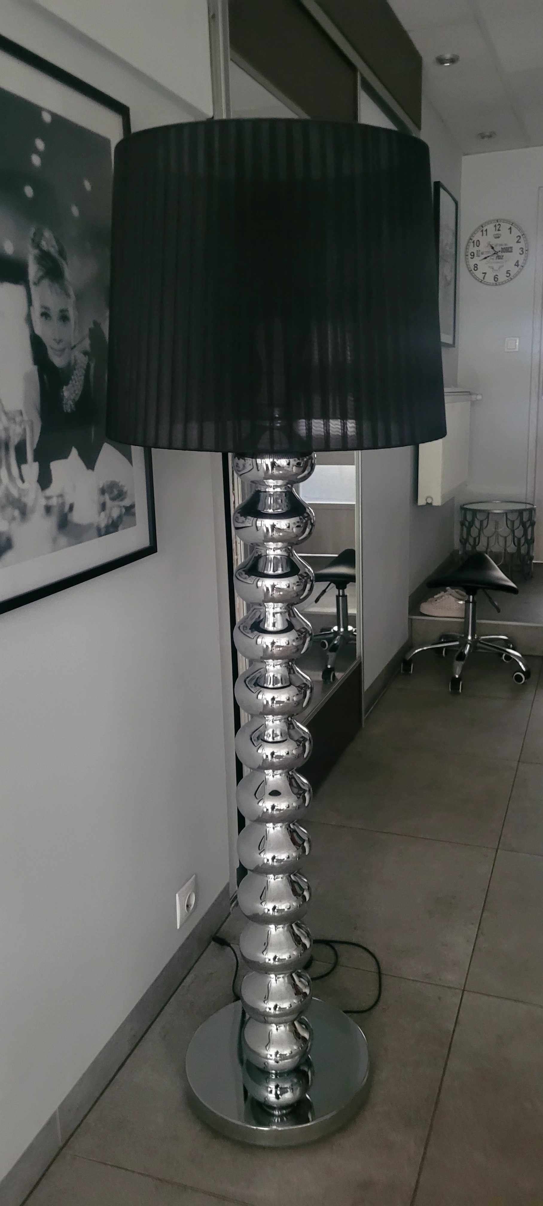 Lampe stojaca czarna srebna podstawa sprzedam 645zl