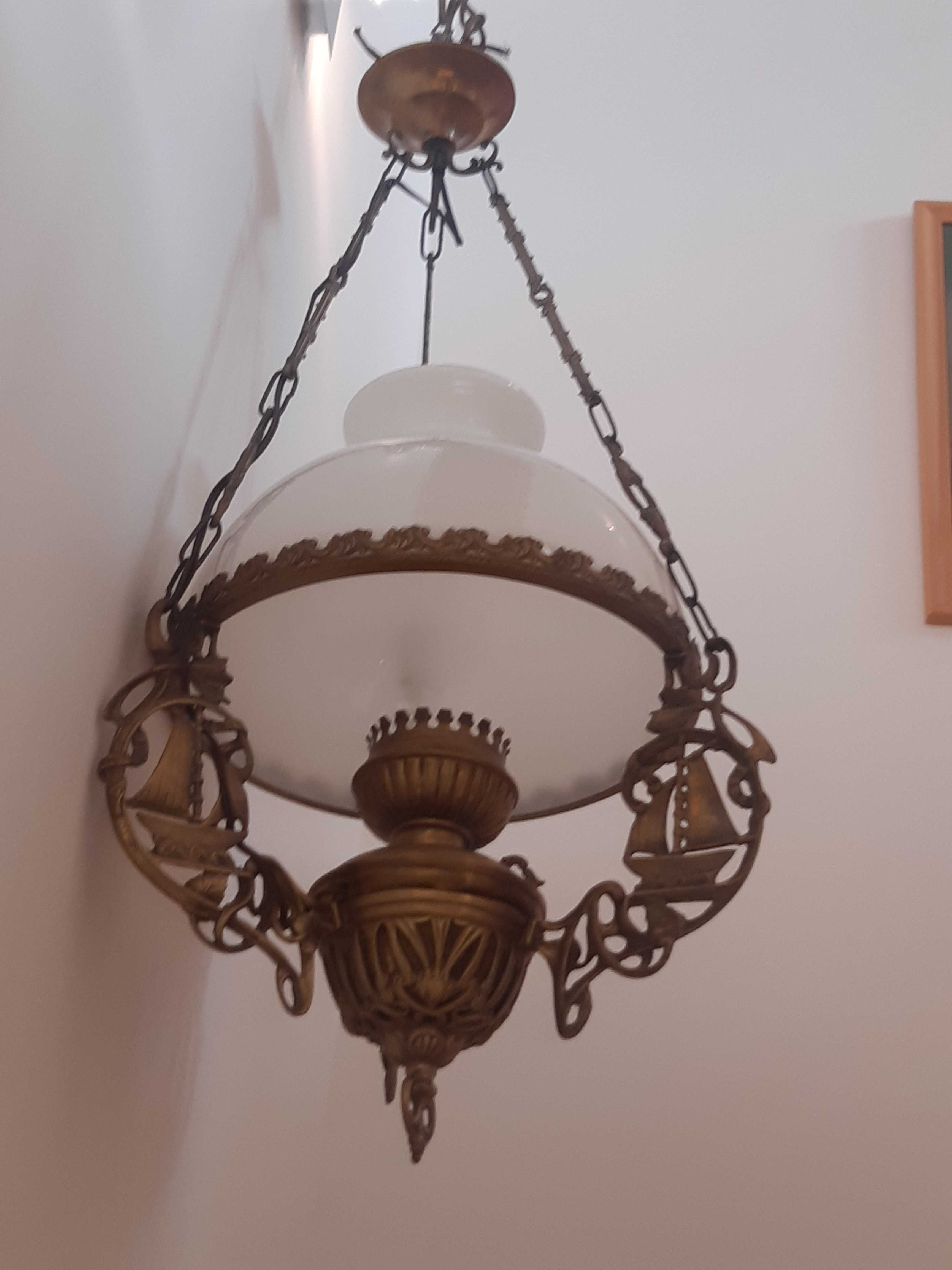 Lampa  zabytkowy  mosiężny  żyrandol  zaproponuj cenę