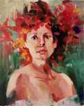 Картина, портрет, масляные краски, 40*50