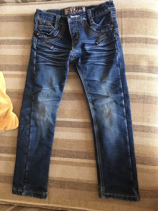 Теплые джинсы детские