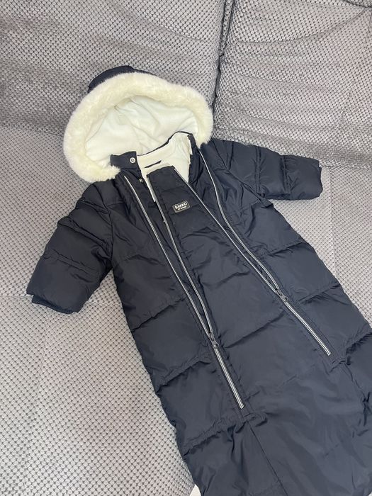 Зимний комбинезон /конверт Chicco  на пуху 6-9 мес