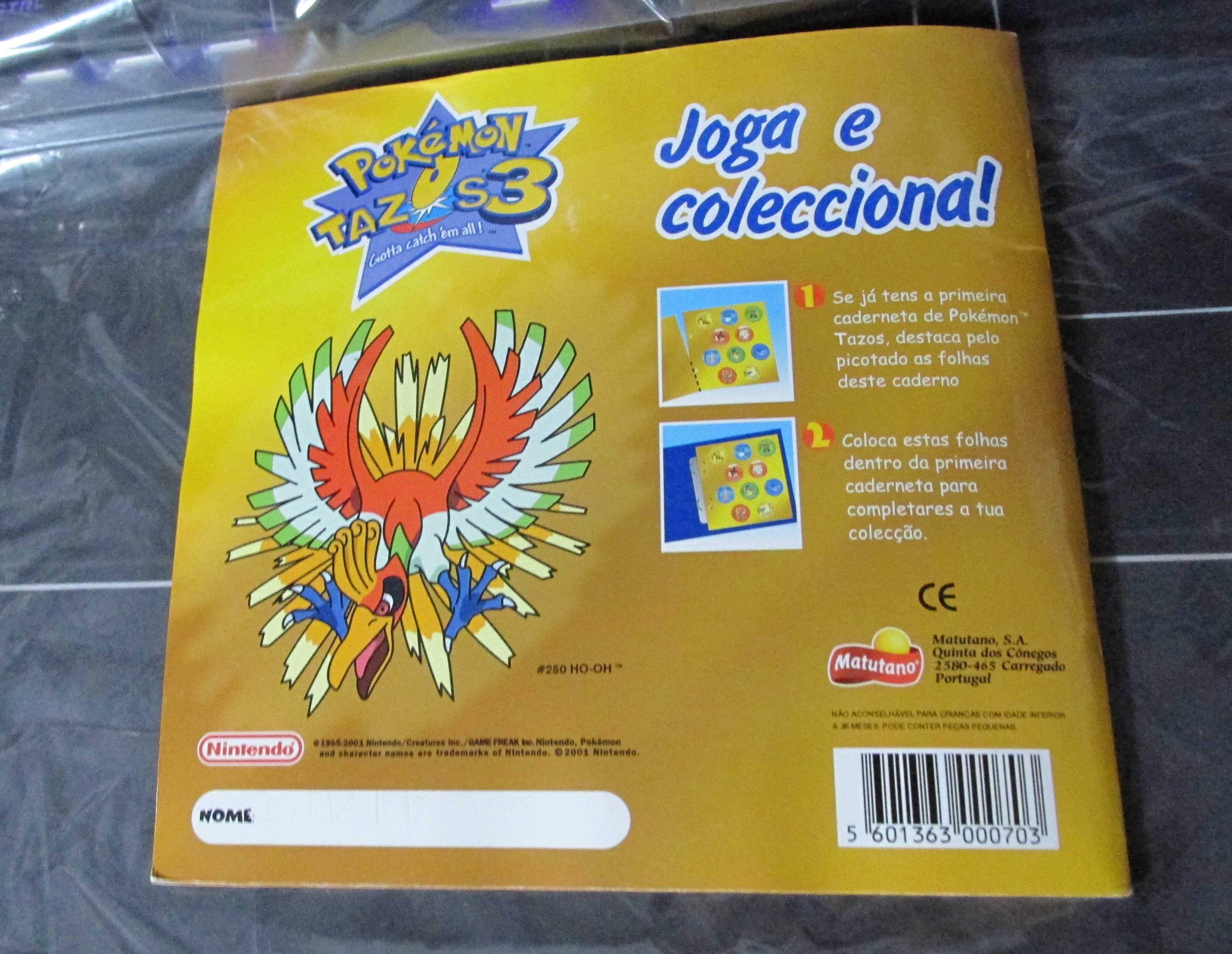 Caderneta Pokemon Tazos 3