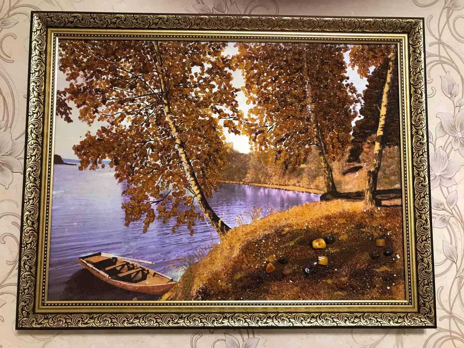 Картина с янтаря/ нова картина з бурштину 70х90 см. ціна знижена