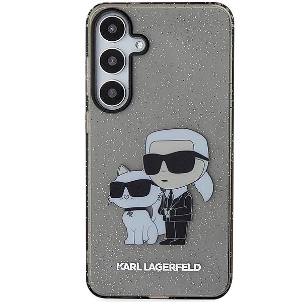 Etui Karl Lagerfeld Glitter Karl&Choupette na Samsung Galaxy S24+ - cz