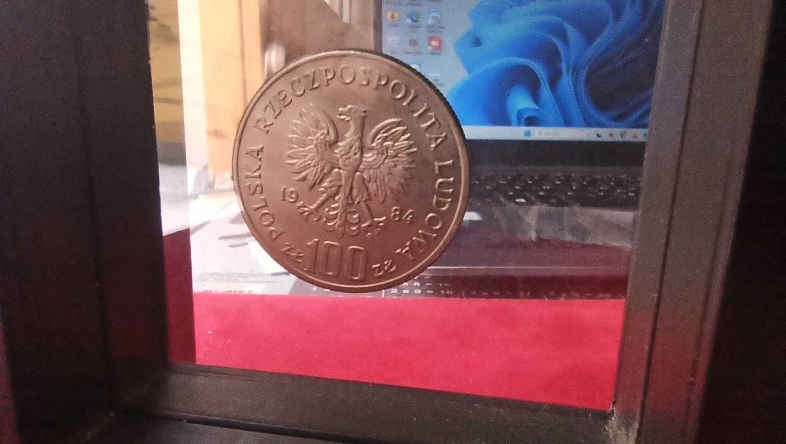 PRL, Moneta 100 złotych Wincenty Witos 1984r / Mennicza