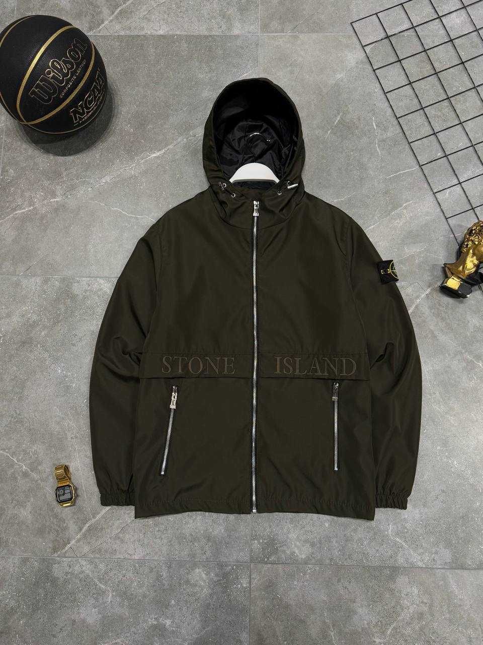Вітровка Stone Island Luxe з біркою qr-code весняна i57/SN102