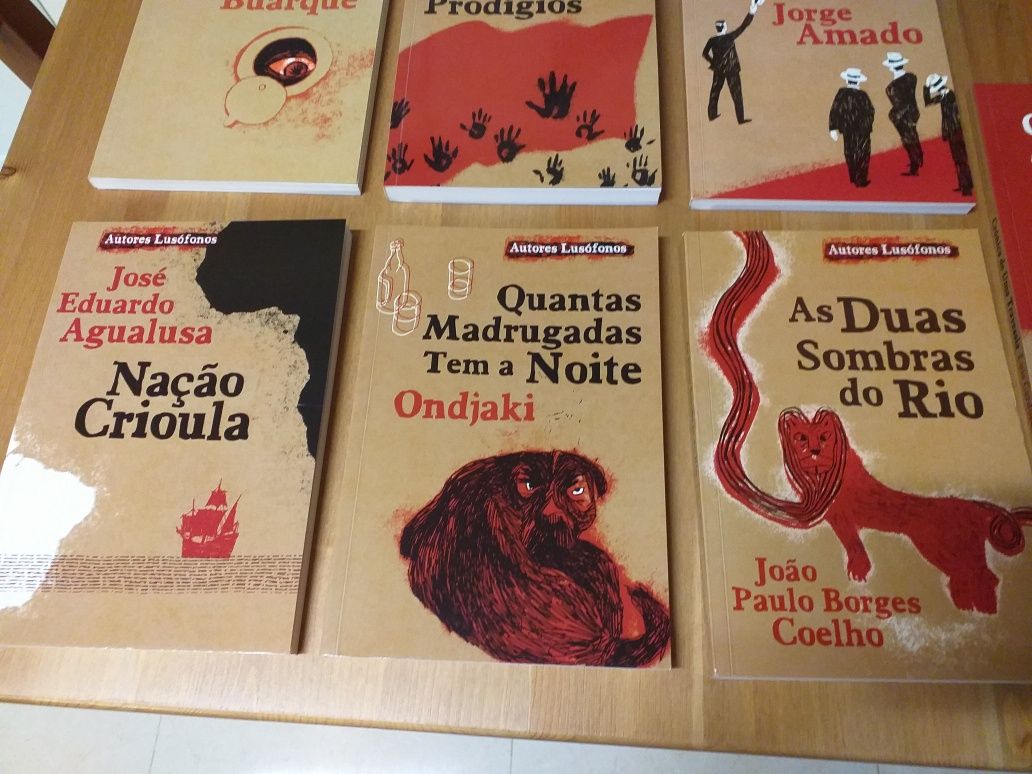 NOVO,Conj 5 livros autores lusófonos,preço do conjunto,envio ctt