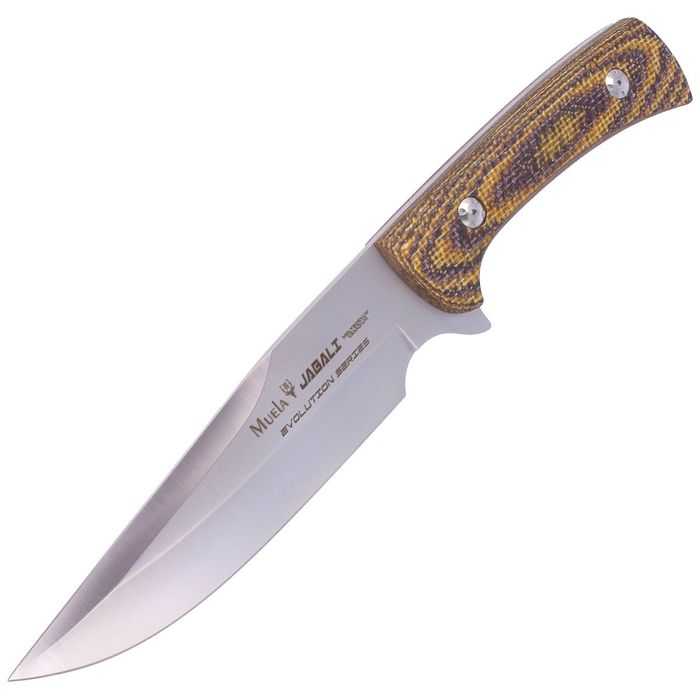 Nóż Muela Jabali Brown Micarta, Satin 170mm (JABALI-17G)