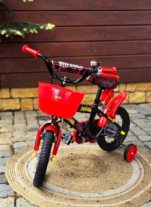 Promocja 299  zł   Rower 12 cali czerwony Spiderman