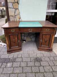 Stylowe, drewniane, kancelaryjne biurko