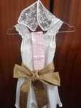 Vestido branco de cerimónia para menina