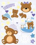 Naklejki, naprasowanki na ubrania, misie, TEDDY, NOWE