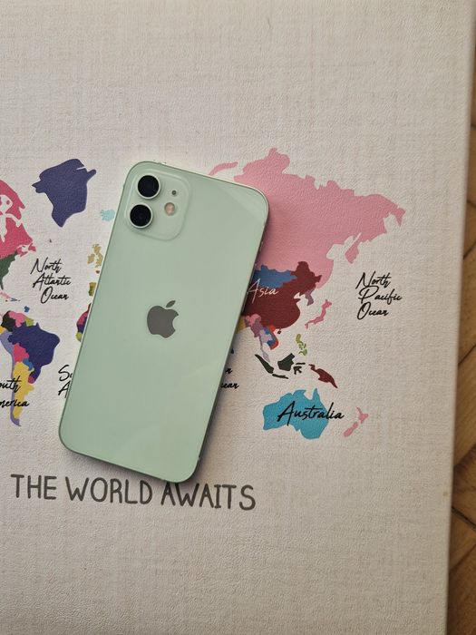 Iphone 12 pistacjowy 128gb, etui i szkło stan bdb