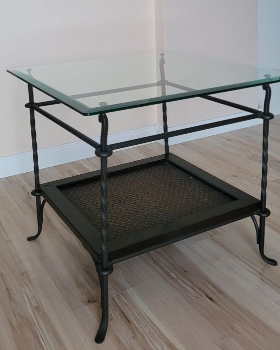 Stolik kawowy loftowy design z elementami vintage