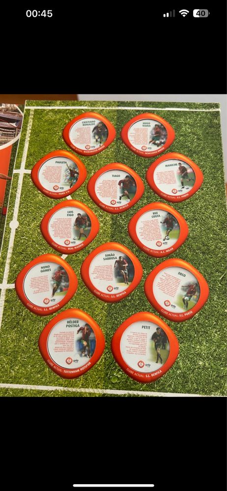 Coleção Seleção Portugal Euro 2004 Galp