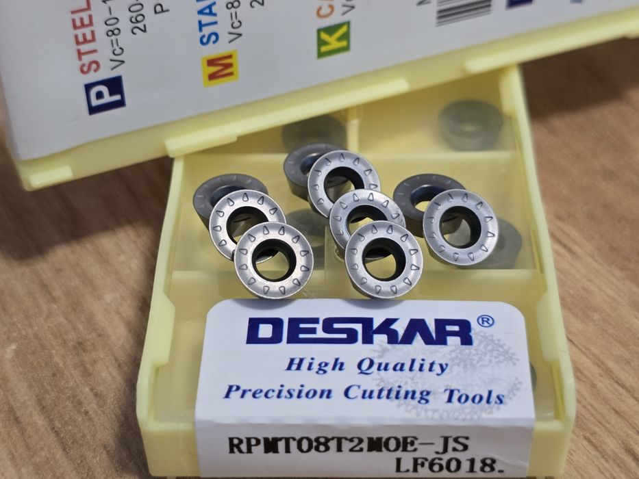 Płytki tokarskie wieloostrzowe Deskar RPMT08T2MOE-JS LF6018 (8mm)