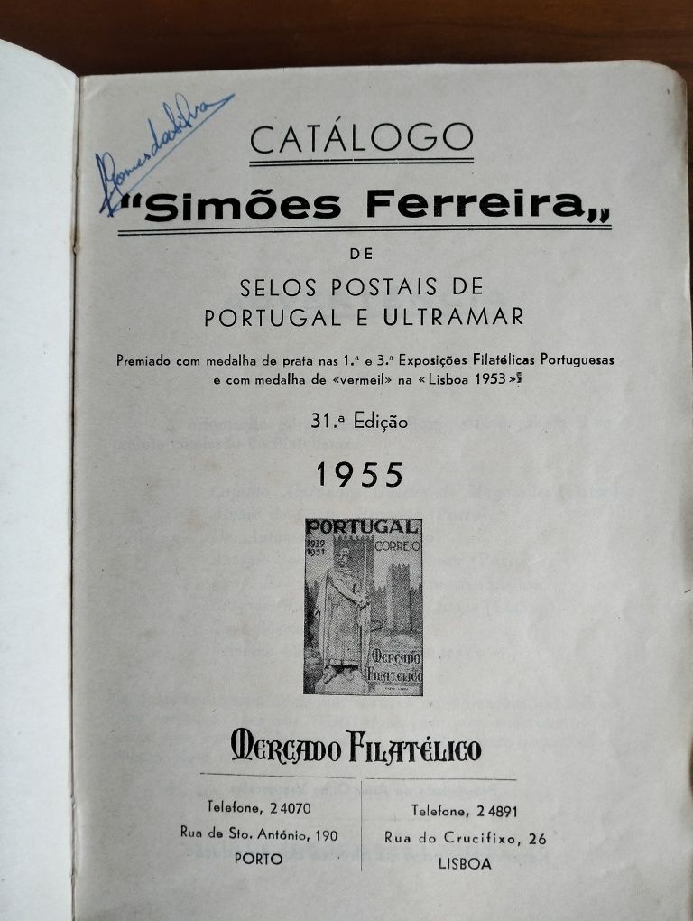 Catálogo de Selos e Postais de Portugal e Ultramar - 1955