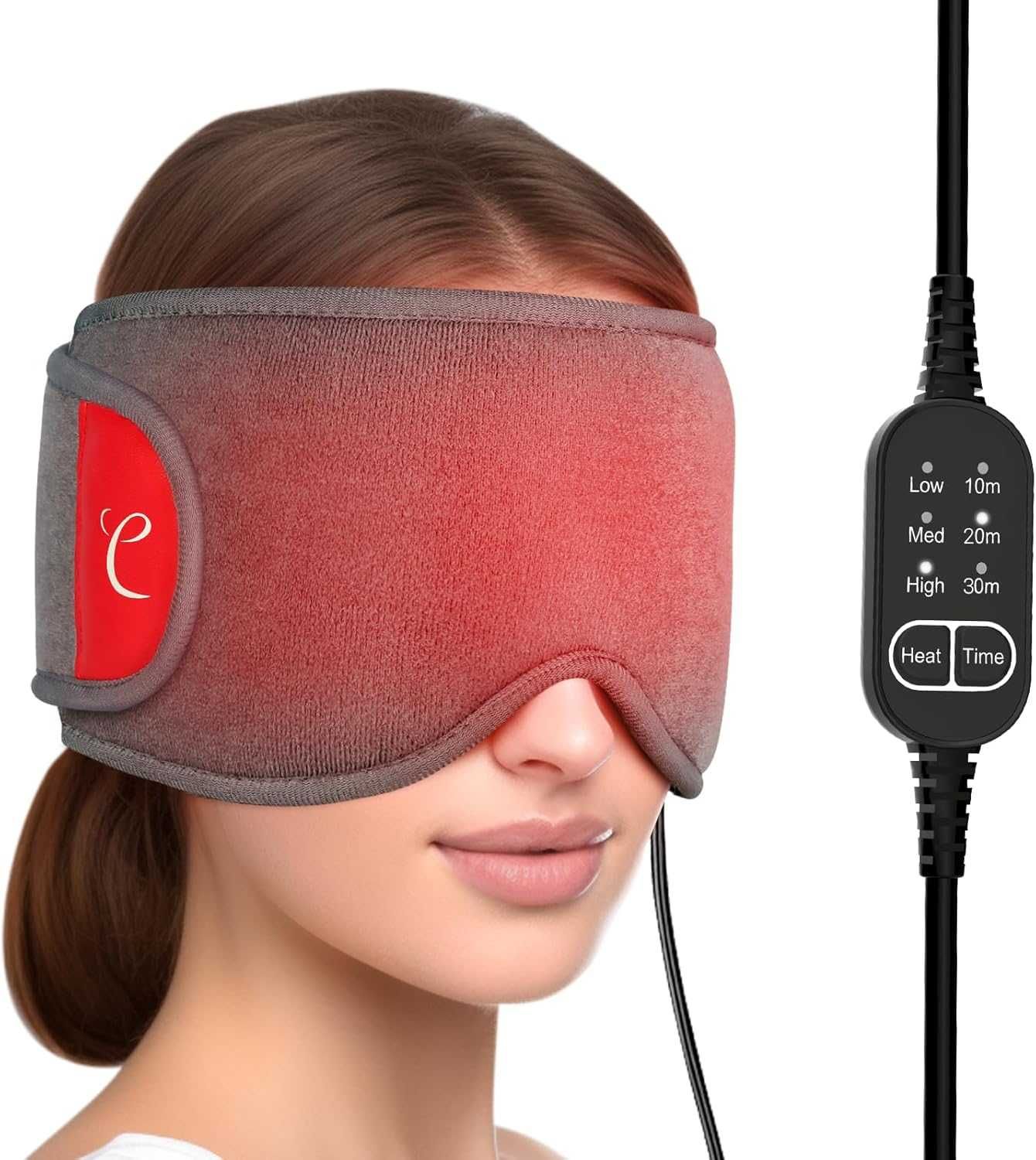 Comfytemp Podgrzewacz do oczu z USB, maska grzewcza na oczy 3 poziomy