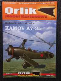 Model Kartonowy Orlik 015 1/2005 Radziecki wiatrakowiec KAMOV A7-3a