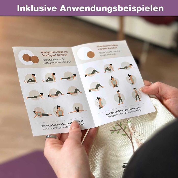 Piłka Do Masażu Powięzi Podwójna Korkowa Duoball Do Masażu Roller