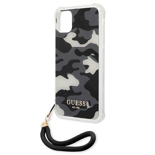 Etui Guess Camo Collection do iPhone 11, czarne