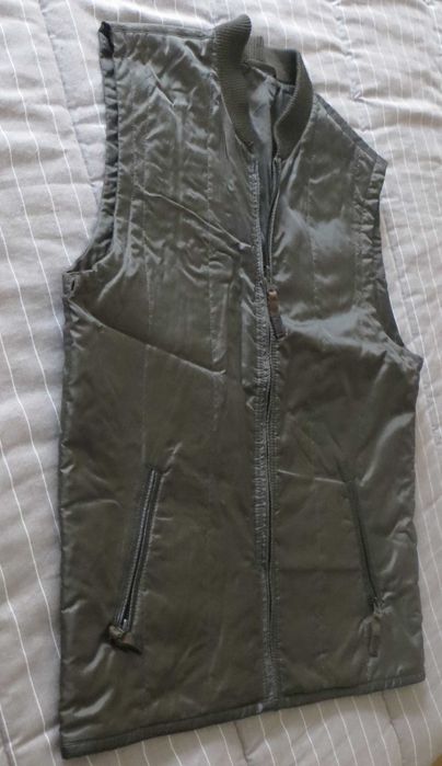 Casaco Colete Impermeável, bolsos à frente verde tropa XL / XXL - Novo